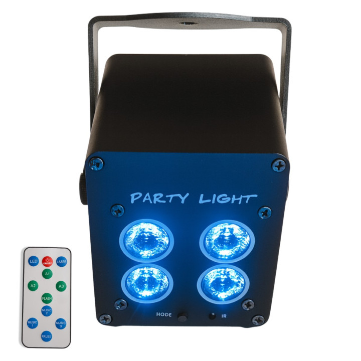 LIGHT4ME ACCU PAR 4x3W reflektor akumulatorowy 3600 mAh czarny