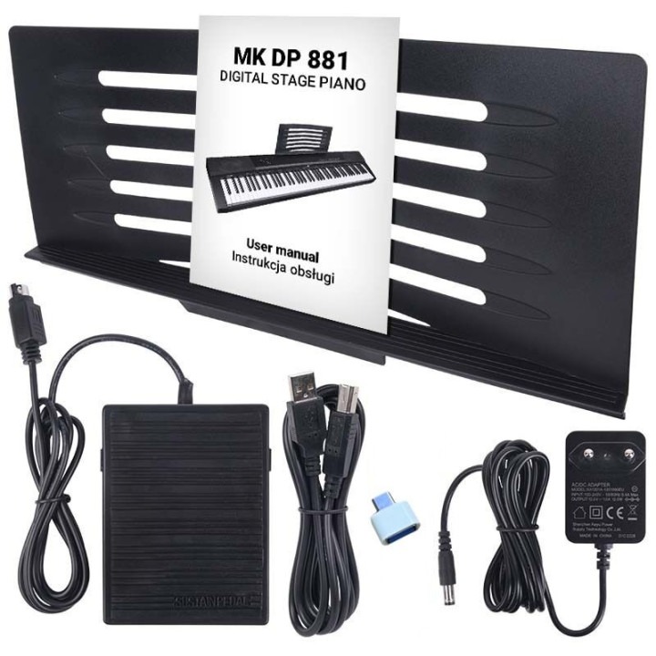 MK DP 881 pianino cyfrowe klawisze do nauki gry