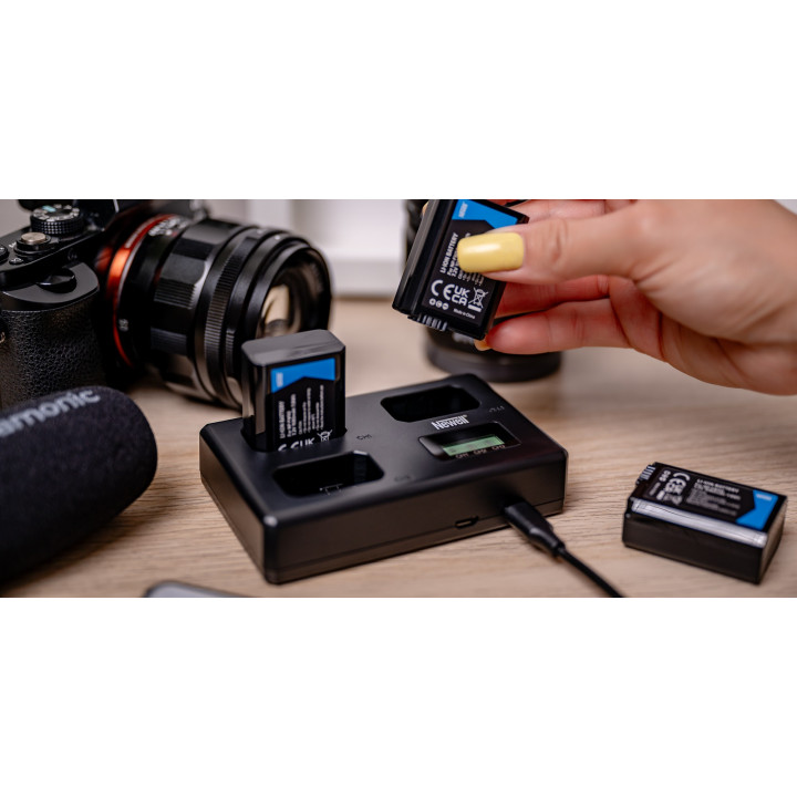 Ładowarka trójkanałowa TT-USB-C do akumulatorów NP-FW50 do Sony