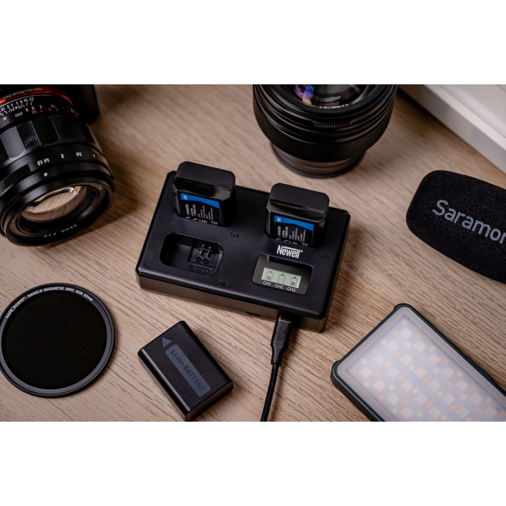 Ładowarka trójkanałowa TT-USB-C do akumulatorów EN-EL15 do Nikon