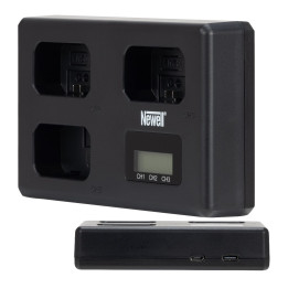 Ładowarka trójkanałowa TT-USB-C do akumulatorów NP-FZ100 do Sony