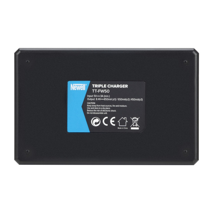 Ładowarka trójkanałowa TT-USB-C do akumulatorów NP-FZ100 do Sony