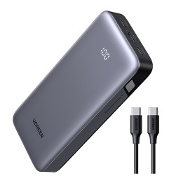UGREEN 55989B Powerbank 20000mAh USB 2x USB-C, 30W szary