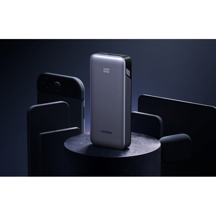 UGREEN 55989B Powerbank 20000mAh USB 2x USB-C, 30W szary