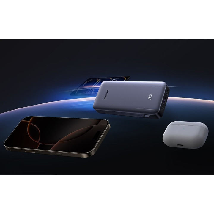 UGREEN 55989B Powerbank 20000mAh USB 2x USB-C, 30W szary