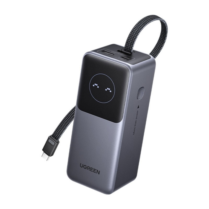UGREEN 55365B Powerbank 20000mAh PB723, USB 2x USB-C, 130W szary