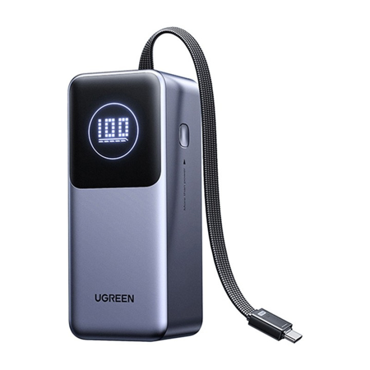 UGREEN 55365B Powerbank 20000mAh PB723, USB 2x USB-C, 130W szary