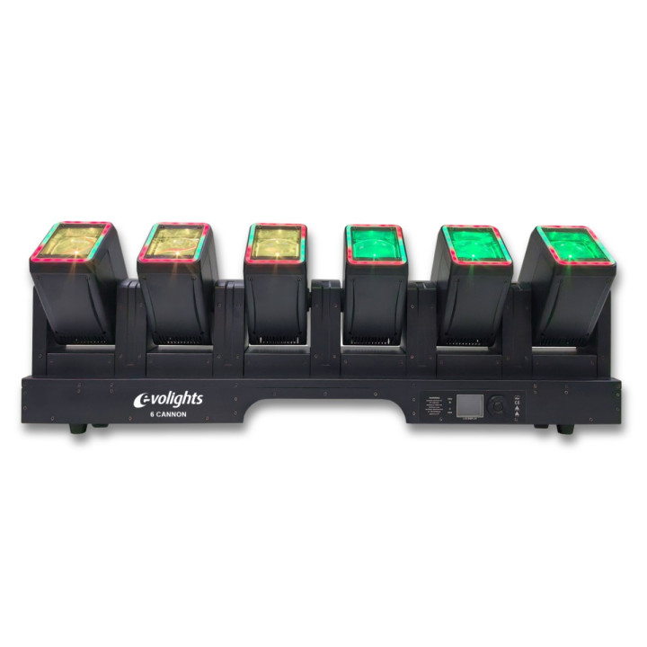 Belka oświetleniowa 6x głowica ruchoma beam efekt ring DMX 6x60W RGBW