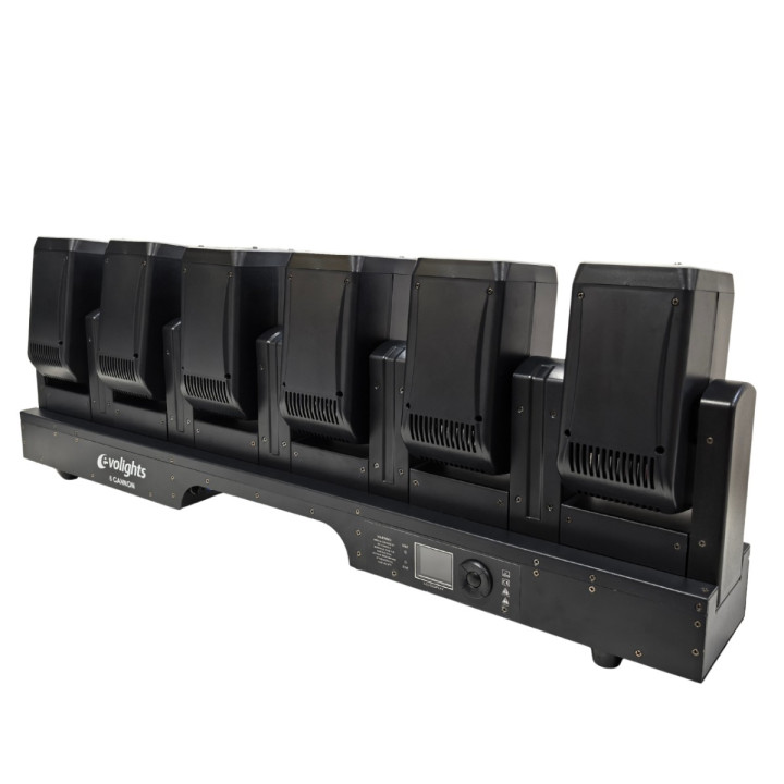 Belka oświetleniowa 6x głowica ruchoma beam efekt ring DMX 6x60W RGBW