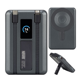 NEWELL NL4895 Power Bank 10000 mAh Lightning  USB-C Magsafe szary