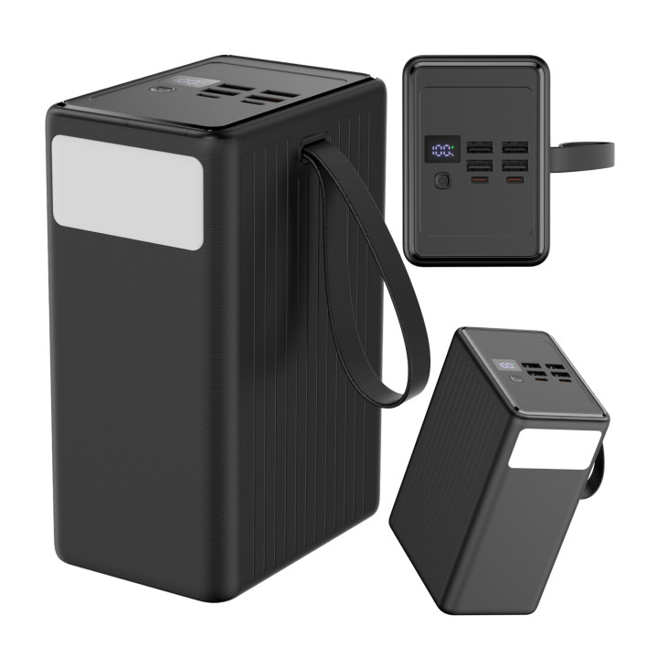PLATINET PMPB8065 POWERBANK 80000 mAh czarny PD 3.0 QC 3.0 LED