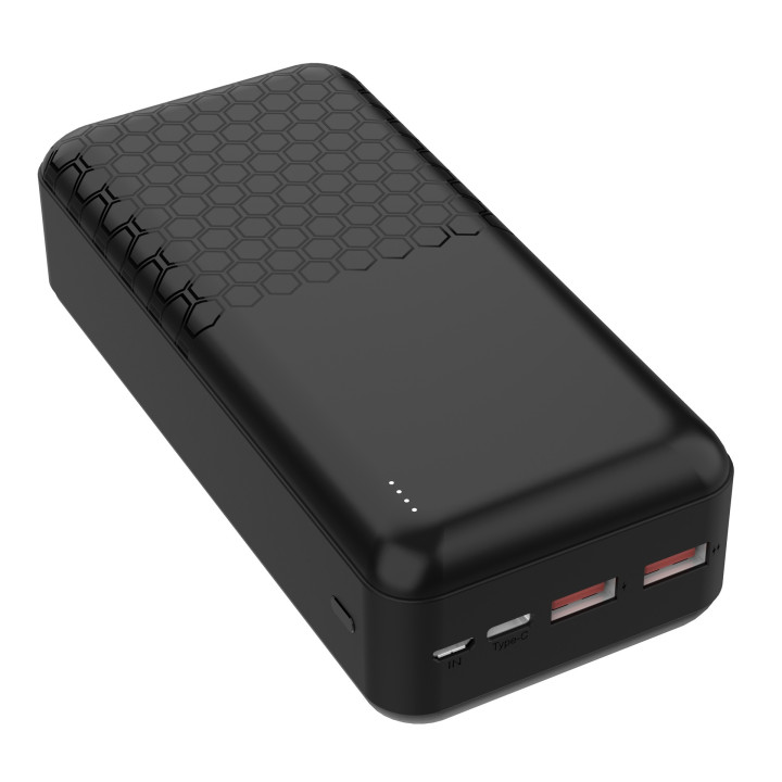 PLATINET PMPB30OP19B Power Bank 30000 mAh 20W PD + kabel USB-C 1m