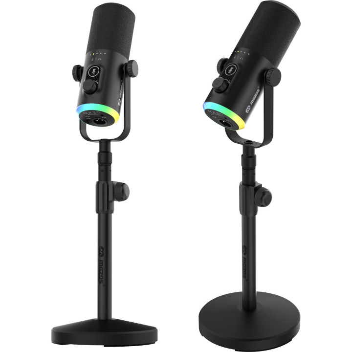 MOZOS GM-ONE mikrofon dynamiczny USB XLR RGB czarny