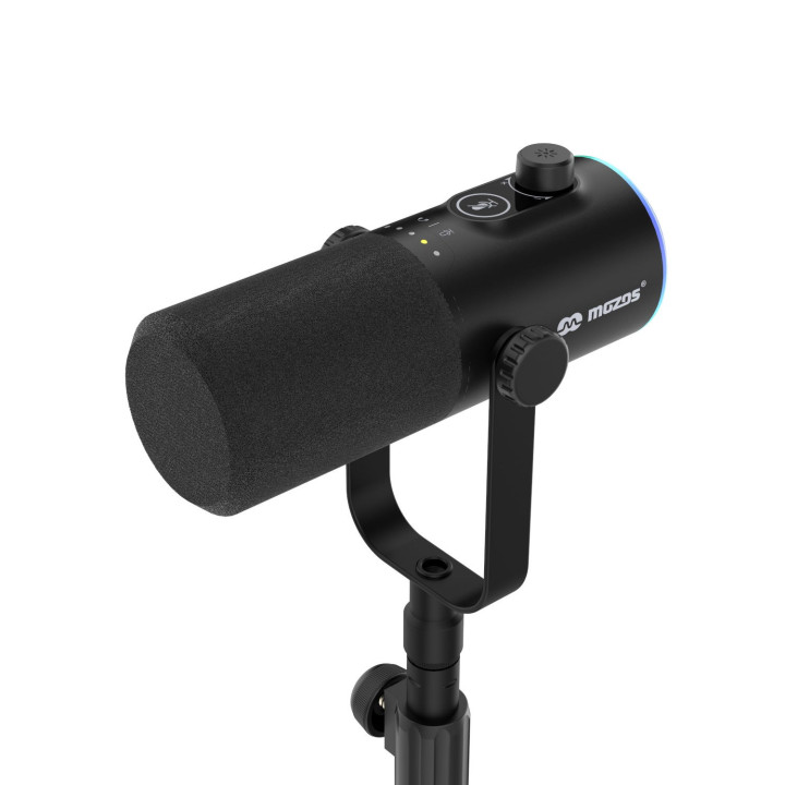 MOZOS GM-ONE mikrofon dynamiczny USB XLR RGB czarny