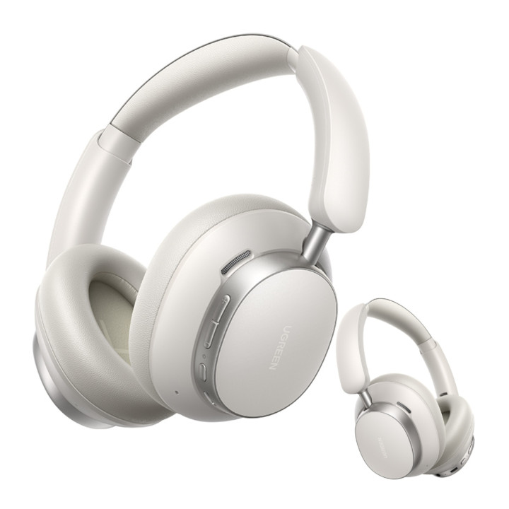 UGREEN 55614 Słuchawki bezprzewodowe Studio Pro Hybrid ANC białe