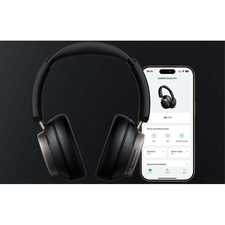 UGREEN 55614 Słuchawki bezprzewodowe Studio Pro Hybrid ANC białe