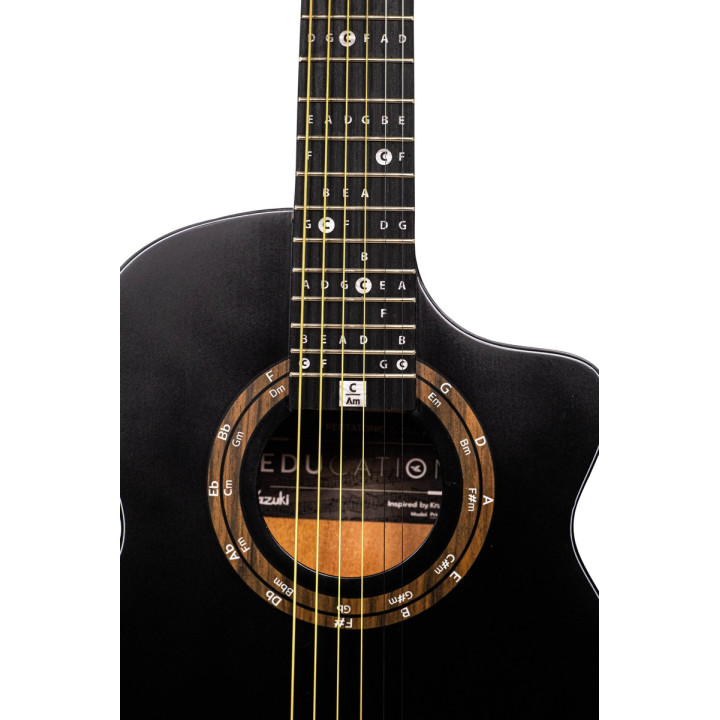 KAZUKI AKZ-ED-PMR36-BK Gitara akustyczna