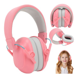 FONOTE EARMUFFS TWO PINK Nauszniki ochronne różowe