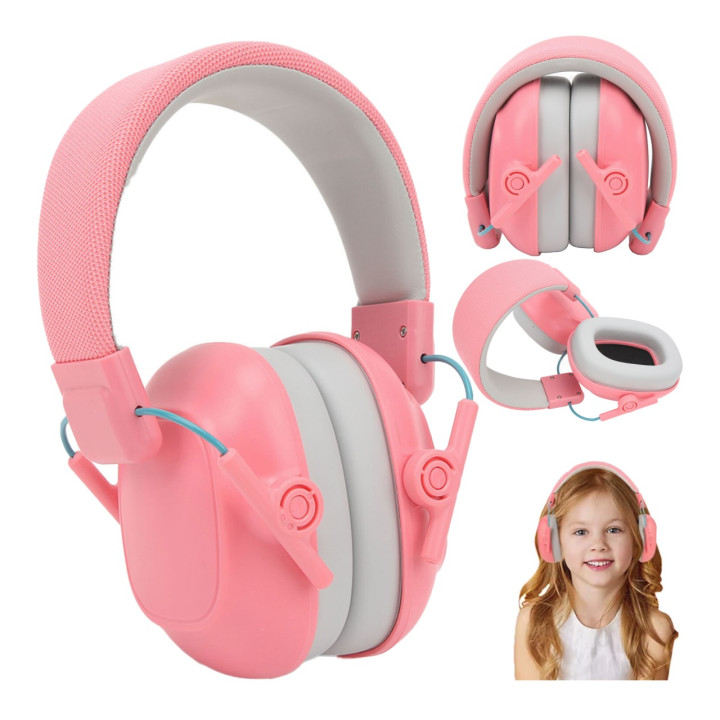 FONOTE EARMUFFS TWO PINK Nauszniki ochronne różowe