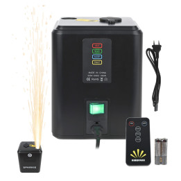 LIGHT4ME SPARKIE wytwornica iskier maszyna do zimnych ogni 350W pilot bezprzewodowy