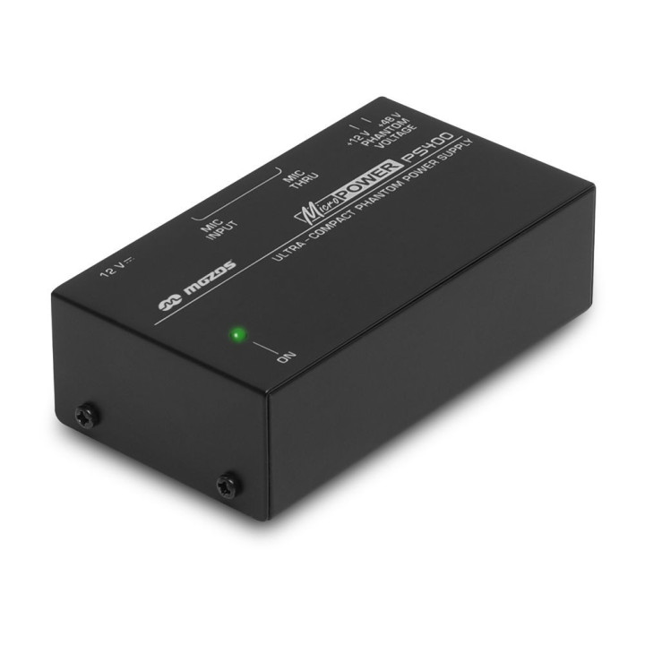 MOZOS PS400 zasilacz phantom +48V +12V do mikrofonów XLR