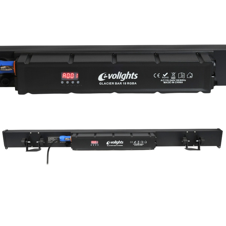EVOLIGHTS GLACIER BAR 18 RGBA listwa oświetleniowa IP65 DMX 18x10W LED