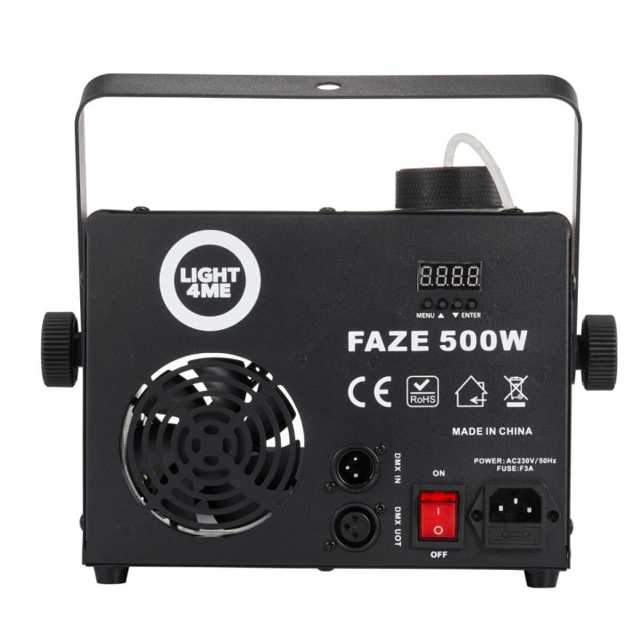 LIGHT4ME FAZE 500W wytwornica dymu mgły DMX pilot bezprzewodowy