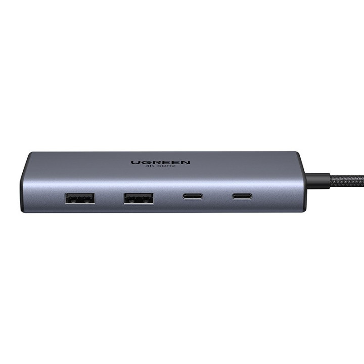 UGREEN 45380 Adapter / Hub USB-C 2x HDMI, 2x USB, RJ45, SD/TF, PD 100W