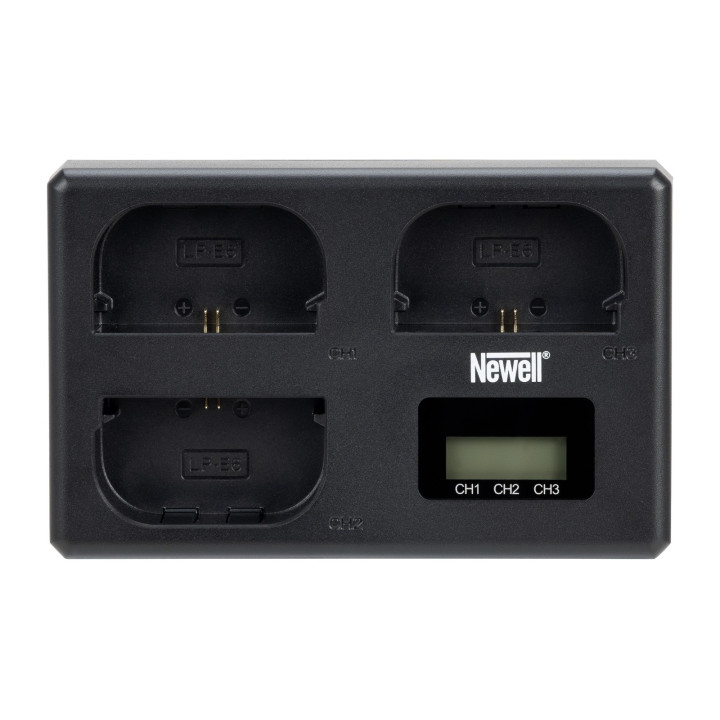 NEWELL NL4805 Ładowarka trójkanałowa do akumulatorów LP-E6 do Canon