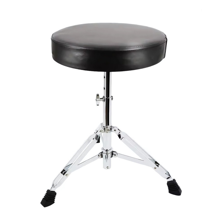 Stołek perkusyjny taboret siedzisko okrągły regulowany 38-58 cm 50kg