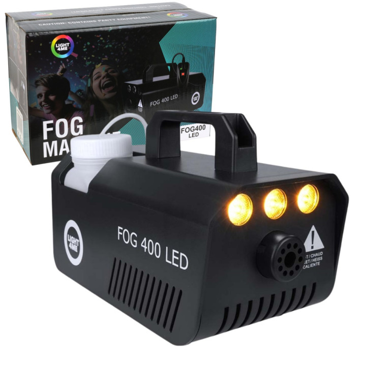 Zestaw wytwornica dymu 400W LED płyn do dymu 1l + efekt RGBW+RGB+laser