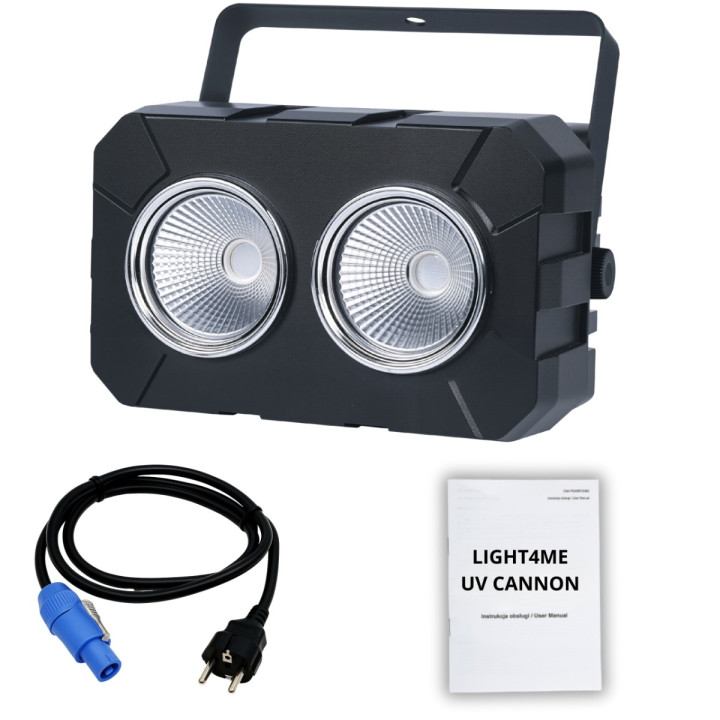 LIGHT4ME UV CANNON blinder sceniczny 2x50W UV COB LED