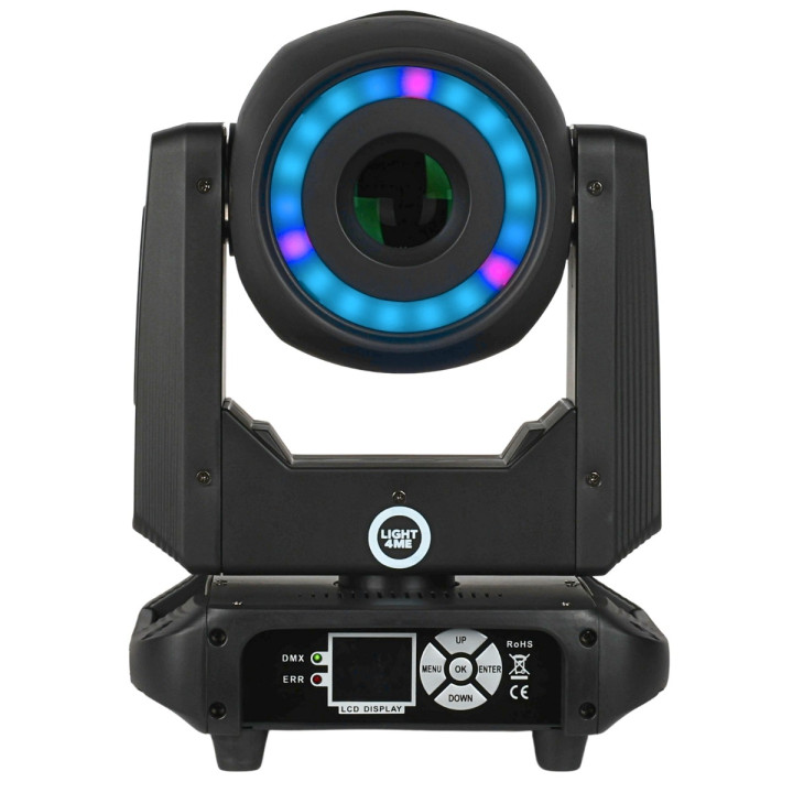 Głowica ruchoma spot LED DMX efekt ring 18x0,5W RGB SKY SPOT 150W RING