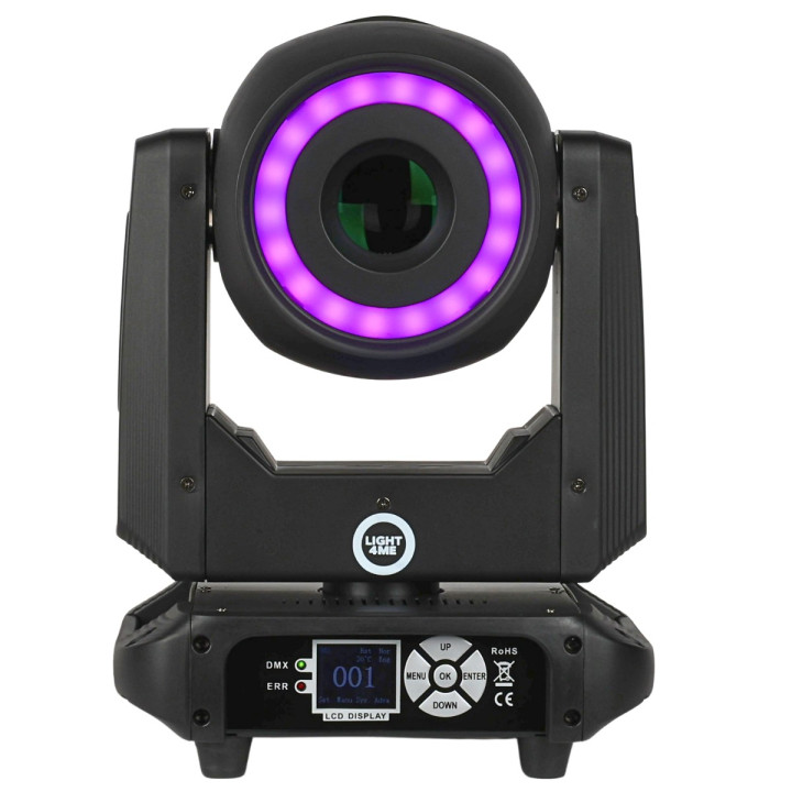 Głowica ruchoma spot LED DMX efekt ring 18x0,5W RGB SKY SPOT 150W RING