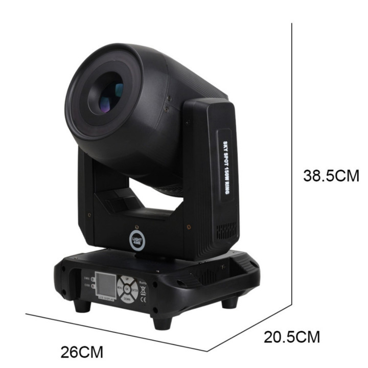 Głowica ruchoma spot LED DMX efekt ring 18x0,5W RGB SKY SPOT 150W RING
