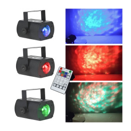 Efekt oświetleniowy projektor 3W RGB LED pilot bezprzewodowy LIGHT4ME