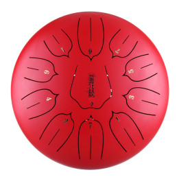 HLURU HUASHU Lotus tongue drum 12" 11 ton Red
