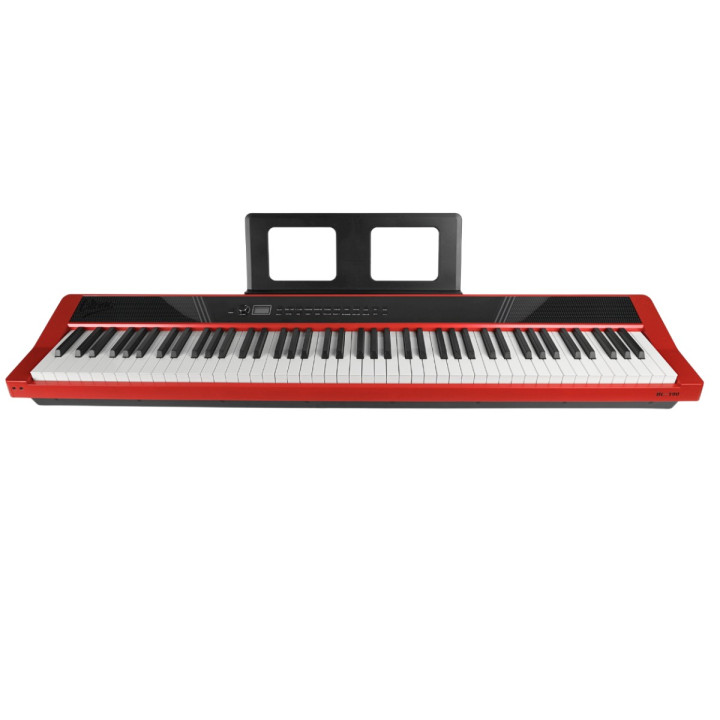 Pianino cyfrowe ważone klawisze młoteczkowa USB-B MIDI AUX Bluetooth