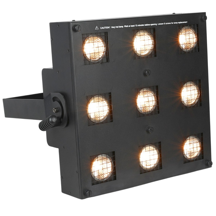 LIGHT4ME SUN PANEL blinder halogenowy sceniczne DMX 9x35W WW
