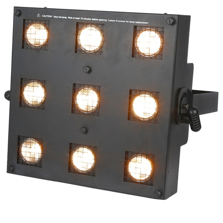LIGHT4ME SUN PANEL blinder halogenowy sceniczne DMX 9x35W WW