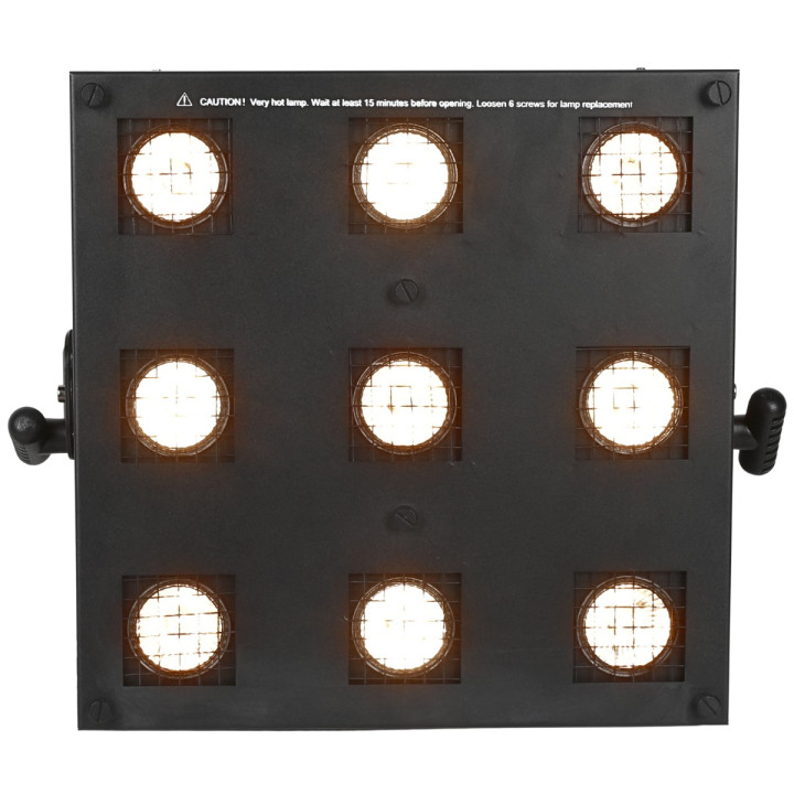 LIGHT4ME SUN PANEL blinder halogenowy sceniczne DMX 9x35W WW