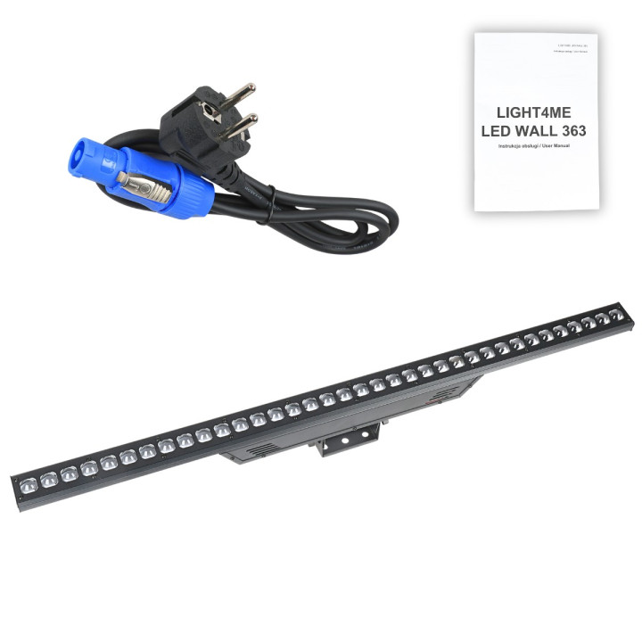 LIGHT4ME LED WALL 363 listwa oświetleniowa DMX dekoracja światłem 36x3W RGB SMD