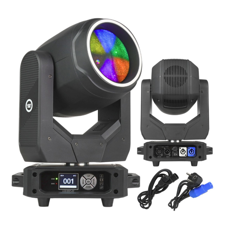 Głowica ruchoma oświetlenie sceniczne efekt ring 27x0,5W RGB LIGHT4ME