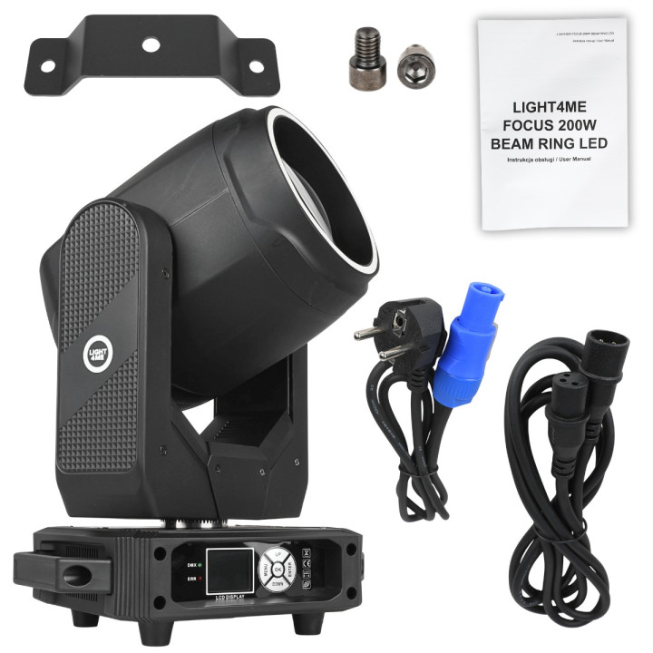 Głowica ruchoma oświetlenie sceniczne efekt ring 27x0,5W RGB LIGHT4ME