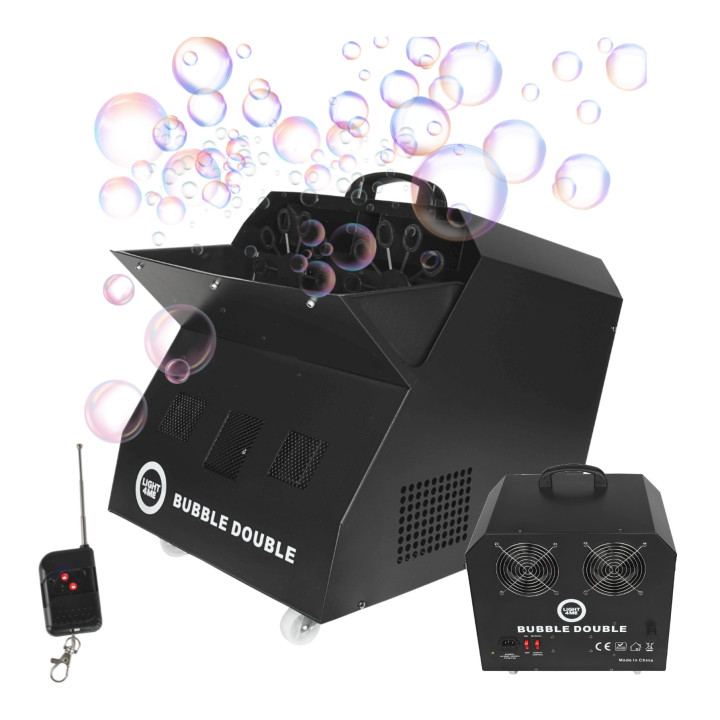 Wytwornica baniek 300W +  pilot bezprzewodowy LIGHT4ME BUBBLE DOUBLE