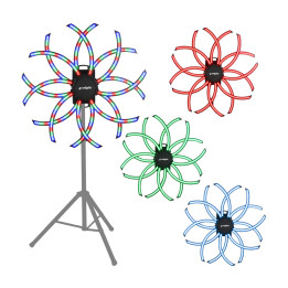 EVOLIGHTS VORTEX ruchomy efekt oświetleniowy DMX LED rotacja 360°