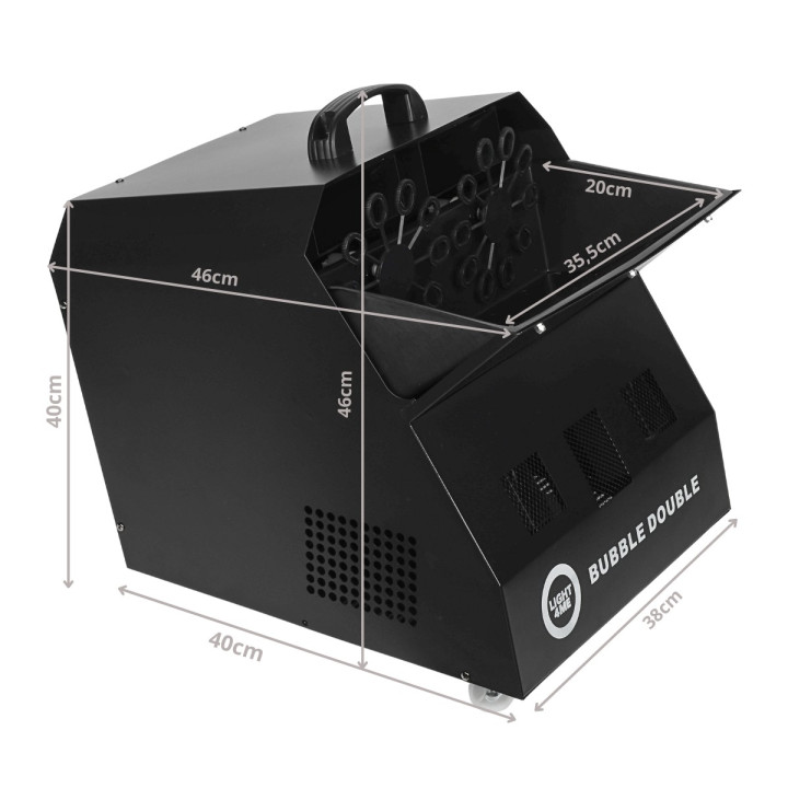 Wytwornica baniek 300W +  pilot bezprzewodowy LIGHT4ME BUBBLE DOUBLE