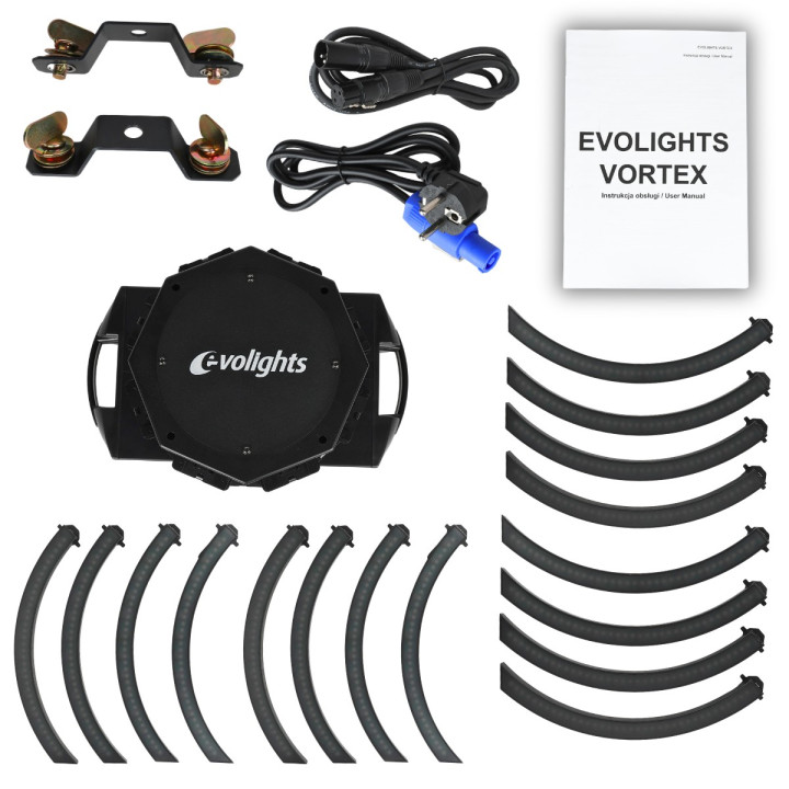EVOLIGHTS VORTEX ruchomy efekt oświetleniowy DMX LED rotacja 360°