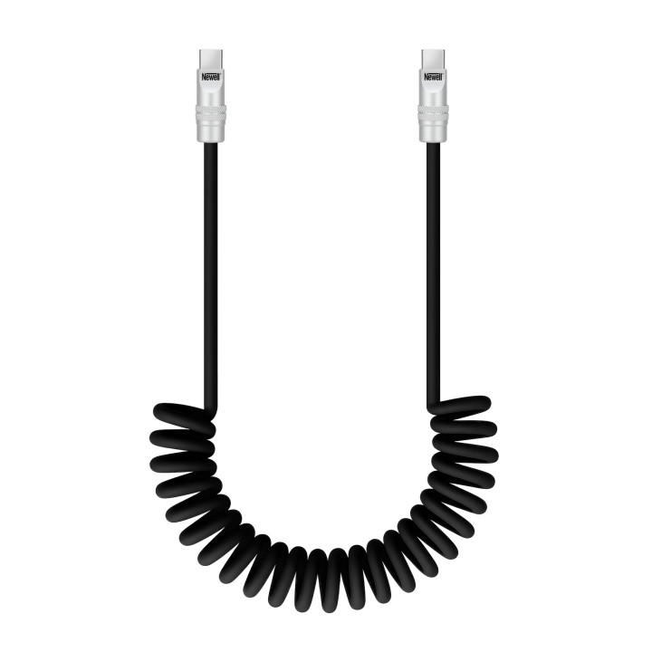 NEWELL NL4989 Kabel USB-C 100 W, 1,5 m silikonowy spiralny czarny