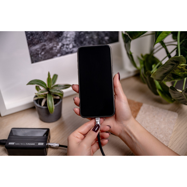 NEWELL NL4989 Kabel USB-C 100 W, 1,5 m silikonowy spiralny czarny